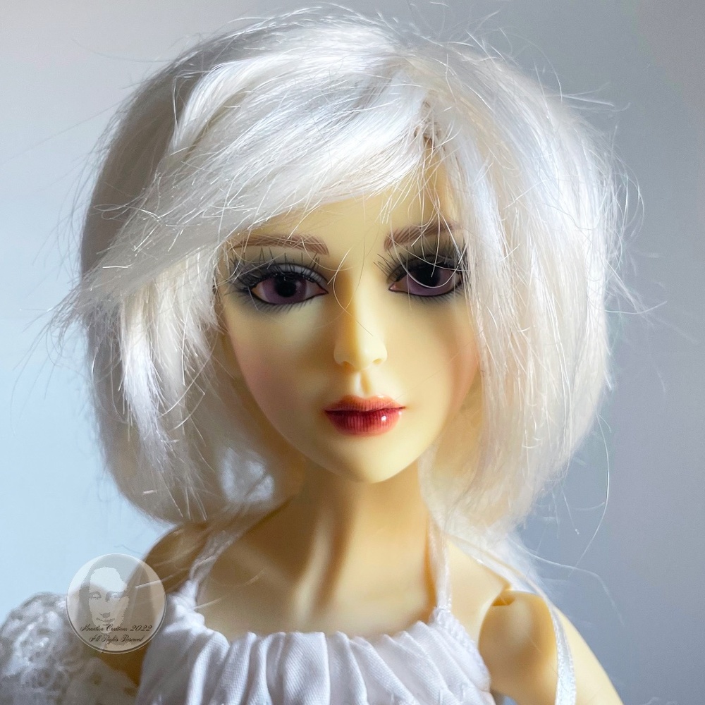 Ball Joint Doll Custom Yolanda Face Up by Impldoll 2009 43cm BJD + Violet Fern